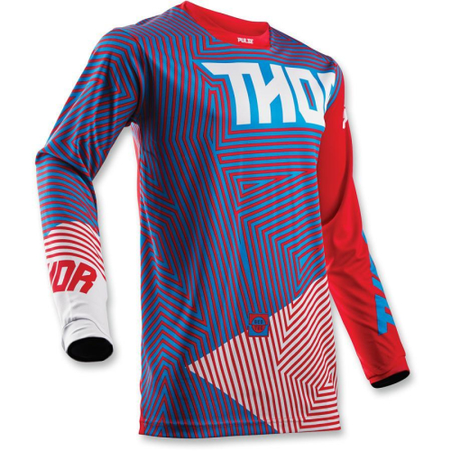 Thor - Thor Pulse Geotec Jersey - XF-2-2910-4382 - Red/Blue - X-Large