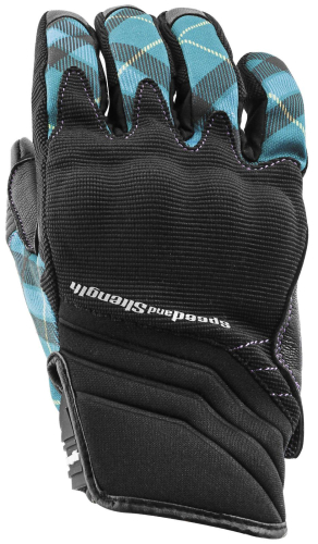 Speed & Strength - Speed & Strength Cross My Heart Womens Textile Gloves - 1102-1104-0754 - Teal - Large