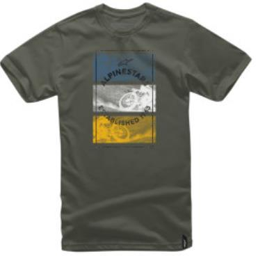 Alpinestars - Alpinestars Burnt Tee Shirt  - 101772026608-S - Military - Small