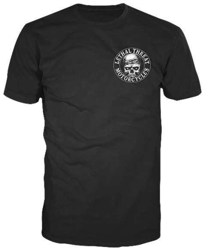 Lethal Threat - Lethal Threat Winged Pipes T-Shirt - LT20263-LG - Black - Large