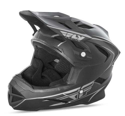 Fly Racing - Fly Racing Default Graphics Youth Helmet - 73-9160YL - Matte Black - Large