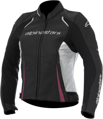 Alpinestars - Alpinestars Stella Devon Airflow Womens Leather Jacket - 3112116123938 - Black/White/Pink - 2