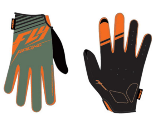 Fly Racing - Fly Racing Media Gloves (2018) - 350-07509 - Green/Orange - Medium