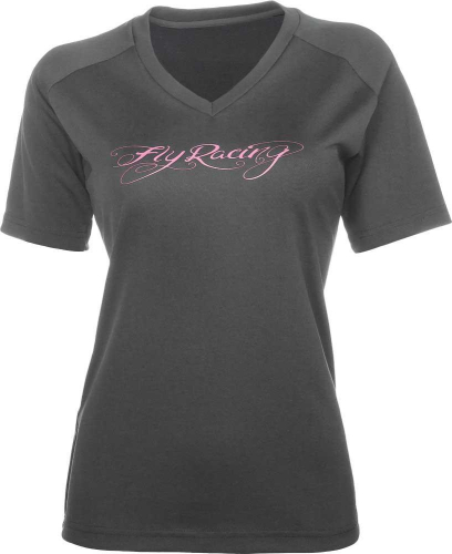 Fly Racing - Fly Racing Action Womens Fitness Shirt - 356-6109XS - Black - X-Small