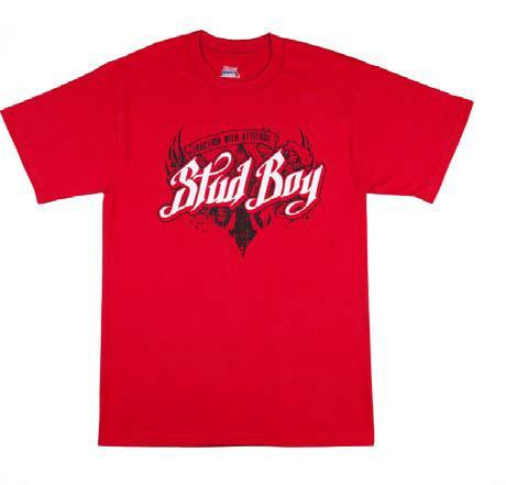 Stud Boy - Stud Boy Red T-Shirt - 2514-00 - Red - Medium
