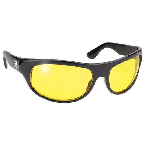 Pacific Coast Sunglasses - Pacific Coast Sunglasses The Wrap Sunglasses - 20712 - Black / Yellow Lens - OSFM