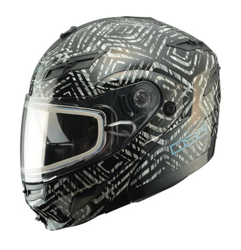 G-Max - G-Max DSG GM54S Aztec Snow Helmet - 97487 - White - Medium