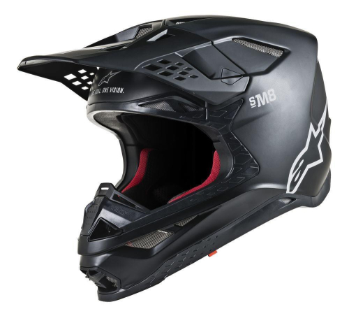Alpinestars - Alpinestars Supertech M8 Solid Helmet - 8300719-110-MD - Black Matte - Medium