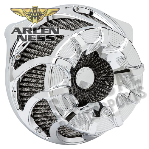 Arlen Ness - Arlen Ness Inverted Series Air Cleaner Kit - Drift - Chrome - 18-982