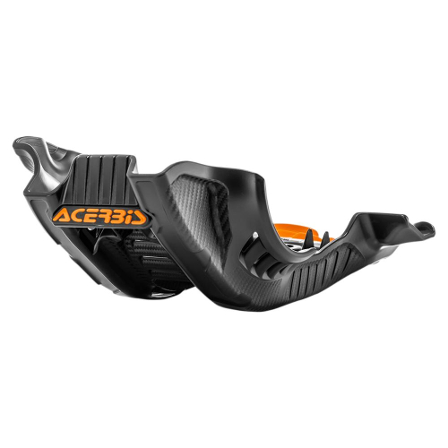 Acerbis - Acerbis Skid Plate - Black/Orange 16 - 2736375229