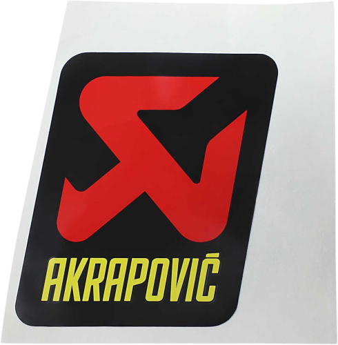 Akrapovic - Akrapovic General Replacement High-Temp Exhaust Sticker - 65mm L x 85mm H - P-HST14AL