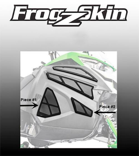 Frogzskin - Frogzskin Side Panel Kit - Exhaust - Front/ Rear - Lower - 2pc. - F0339