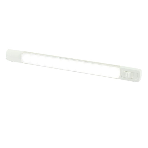Hella Marine - Hella Marine Surface Strip Light w/Switch - White LED - 12V