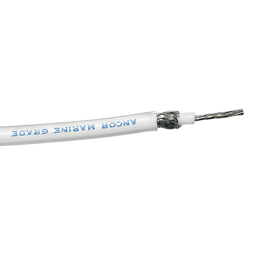 Ancor - Ancor RG-213 White Tinned Coaxial Cable - 100'