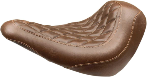 Mustang - Mustang Wide Tripper Solo Seat - Diamond Stitch - Brown - 83041