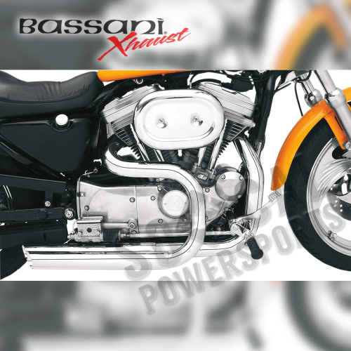 Bassani Manufacturing - Bassani Manufacturing Chrome Heat Shields for Pro-Street Systems - HS-XL-3215F