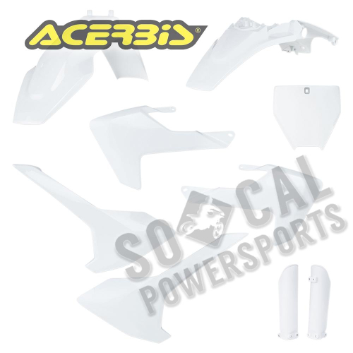 Acerbis - Acerbis Full Plastic Kit - White - 2731980002
