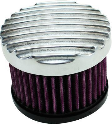 TC Bros - TC Bros Finned Air Cleaner - S&S - Polished - 109-0128