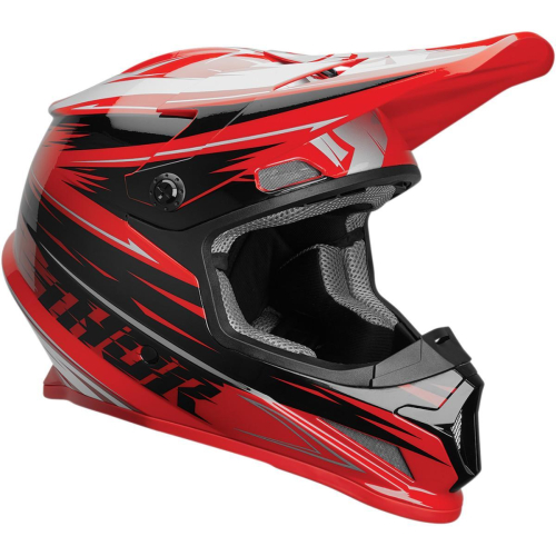 Thor - Thor Sector Warp Helmet - 0110-6056 - Red/Black - X-Small