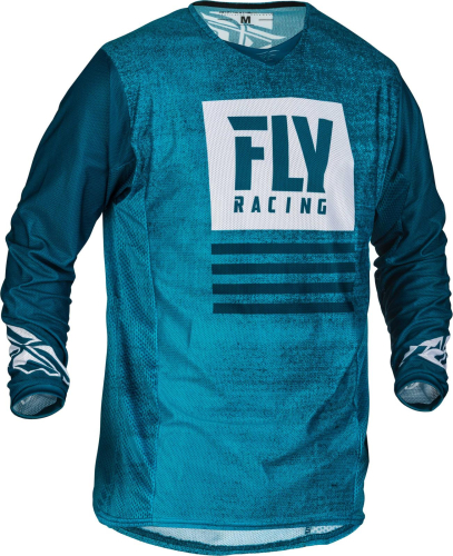 Fly Racing - Fly Racing Kinetic Mesh Noiz Youth Jersey - 373-311YX - Blue/Navy - X-Small