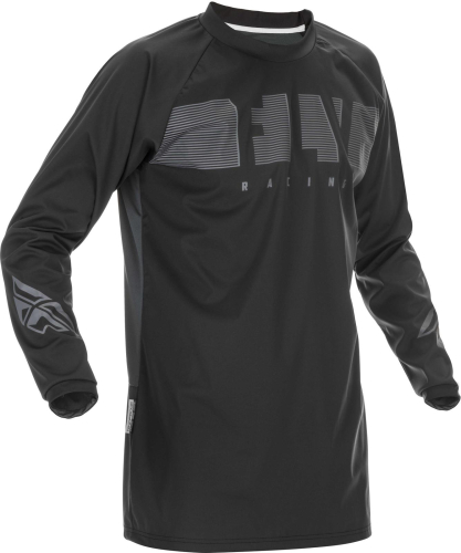 Fly Racing - Fly Racing Windproof Jersey - 370-8010L - Black/Gray - Large