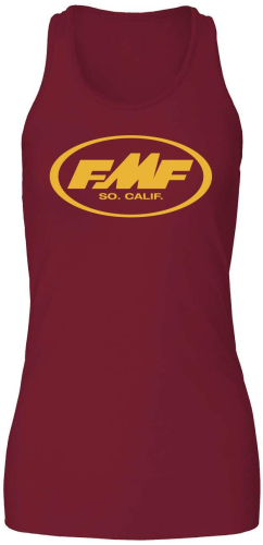 FMF Racing - FMF Racing Pristine Womens Tank - SP8423902-CAR-WSM - Cardinal - Small