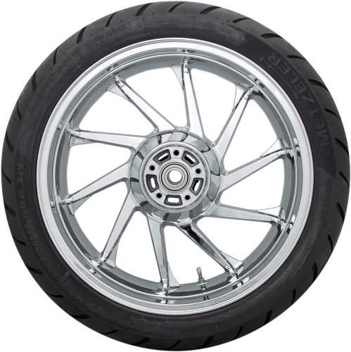 Coastal Moto - Coastal Moto Precision Cast Hurricane 3D Rear Wheel with Tire - 18in. x 5.5in. - Chrome - METHUR185CH