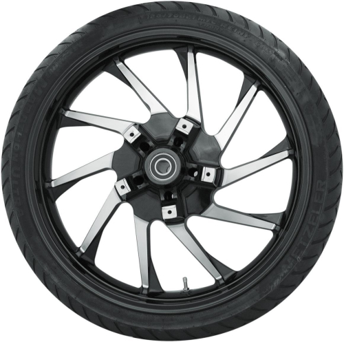 Coastal Moto - Coastal Moto Precision Cast Hurricane 3D Front Wheel with Tire - 21in. x 3.5in. - Black - METHUR213BC-ABS