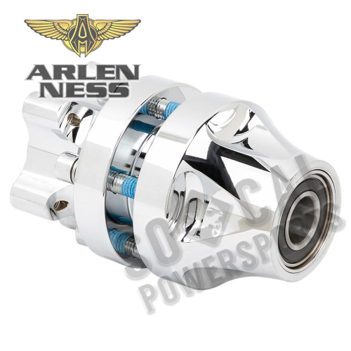Arlen Ness - Arlen Ness Front Cartridge Hub Kit Single Disc - Chrome - 17-6062-C
