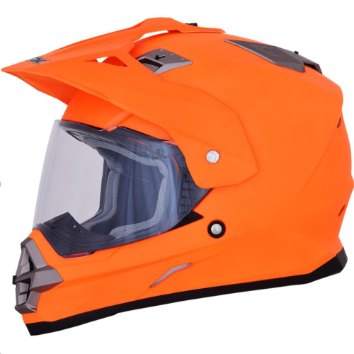 AFX - AFX FX-39 Dual Sport Series 2 Solid Helmet - 0110-5858 - Matte Neon Orange - Large