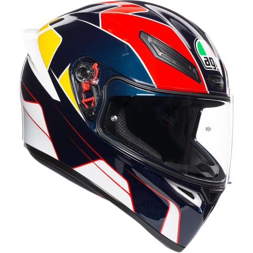 AGV - AGV K-1 Pitlane Helmet - 0281O2I000310 - Blue/Red/Yellow - X-Large