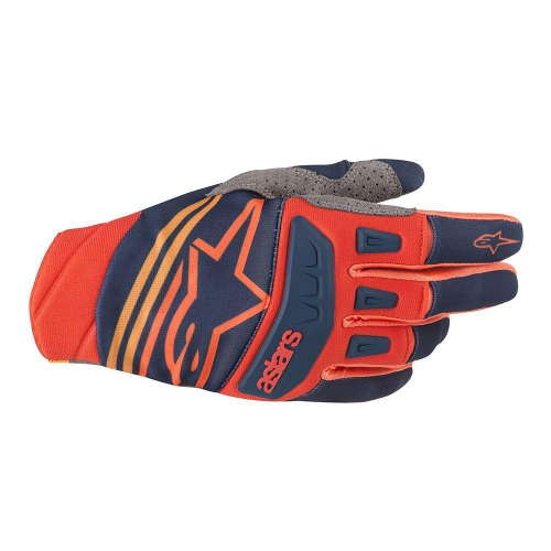 Alpinestars - Alpinestars Techstar Gloves - 3561019-7340-XL - Red/Blue - X-Large