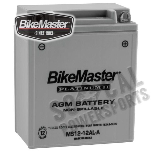 BikeMaster - BikeMaster AGM Platinum II Battery - HB12AL-A-FA