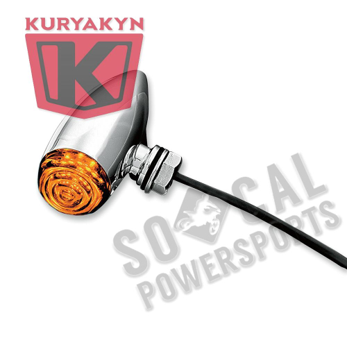 Kuryakyn - Kuryakyn Super Bright LED Mini Bullets - Chrome/Amber - 2500