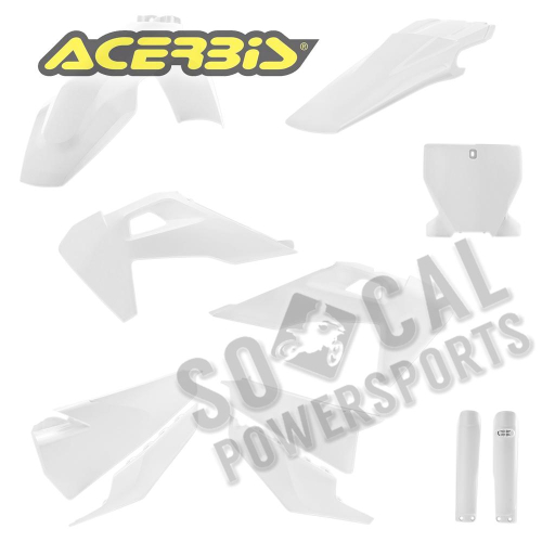 Acerbis - Acerbis Full Plastic Kit - White - 2726550002