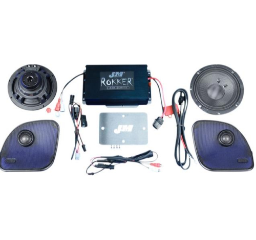 J&M - J&M Rokker XXR Extreme 400W 2-Speaker/Amplifier Kit - XXRK-400SP215RG