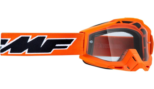 FMF Racing - FMF Racing PowerBomb Rocket Goggles - F-50200-101-05 - Orange/Black / Clear Lens - OSFM