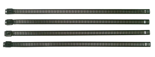 Cycle Performance - Cycle Performance Stainless Steel Tie Wraps - Standard Style (.180in. W) - 8in. - Black - CPP/9072