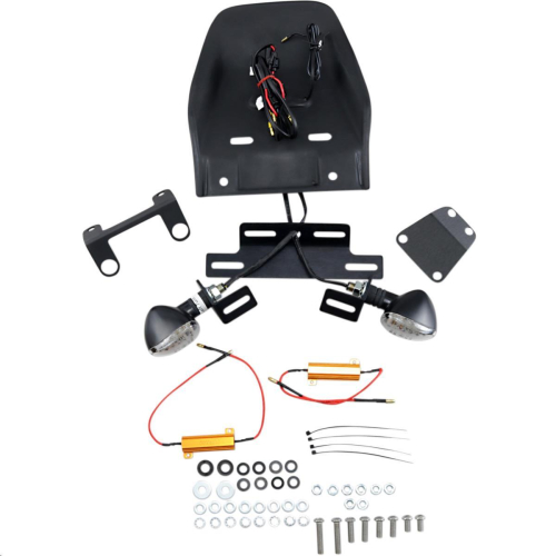 Targa - Targa Tail Kit with LED Turn Signals - Black/Clear - 22-172LED-L