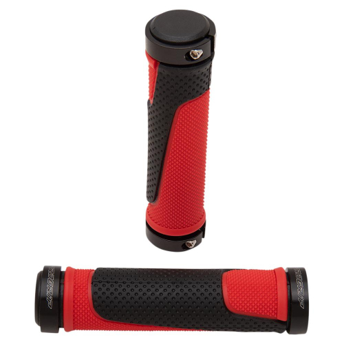 Pro Grip - Pro Grip 997 Lock-On Grips - Red/Black - PA099722RO02
