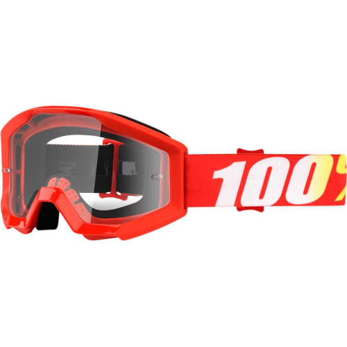 100% - 100% Strata Furnace Youth Goggles - 50500-232-02 - Furnace Red/Red / Clear Lens - OSFM