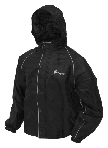Frogg Toggs - Frogg Toggs Road Toad Rain Jacket - FT63133-01LG - Black - Large