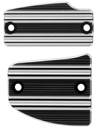 Arlen Ness - Arlen Ness Front and Rear Brake Master Cylinder Cover Kit - Black - I-1226