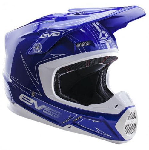 EVS - EVS Pinner Graphics Youth Helmet - H16T3P-BUW-YM - Blue/White - Medium