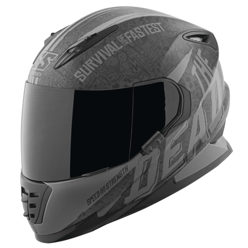 Speed & Strength - Speed & Strength SS1310 The Quick and The Dead Helmet - 874840 - Matte Black/Gray - 2XL