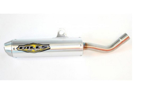 Bills Pipes - Bills Pipes 2-Stroke MX2 Series Silencer - Brushed Aluminum - YS-24