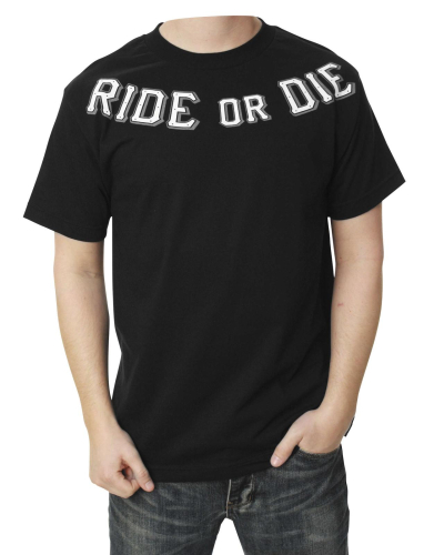 Outlaw Threadz - Outlaw Threadz Ride or Die T-Shirt - MT67-MD - Black - Medium