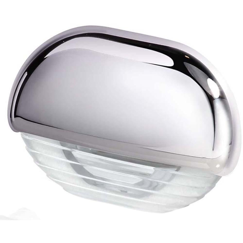 Hella Marine - Hella Marine White LED Easy Fit Step Lamp w/Chrome Cap