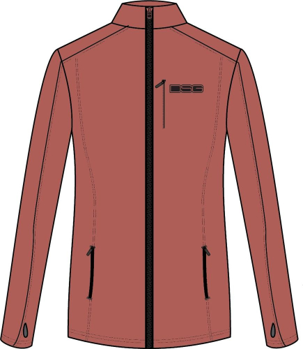 DSG - DSG Performance Fleece Zip Up Womens Jacket - 52155 - Terracota - Small
