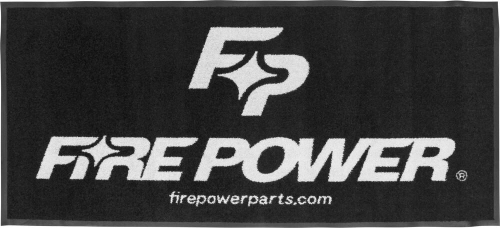 Fire Power - Fire Power Floor Rug - Black/White - 73in.x33in. - FIREPOWER RUG